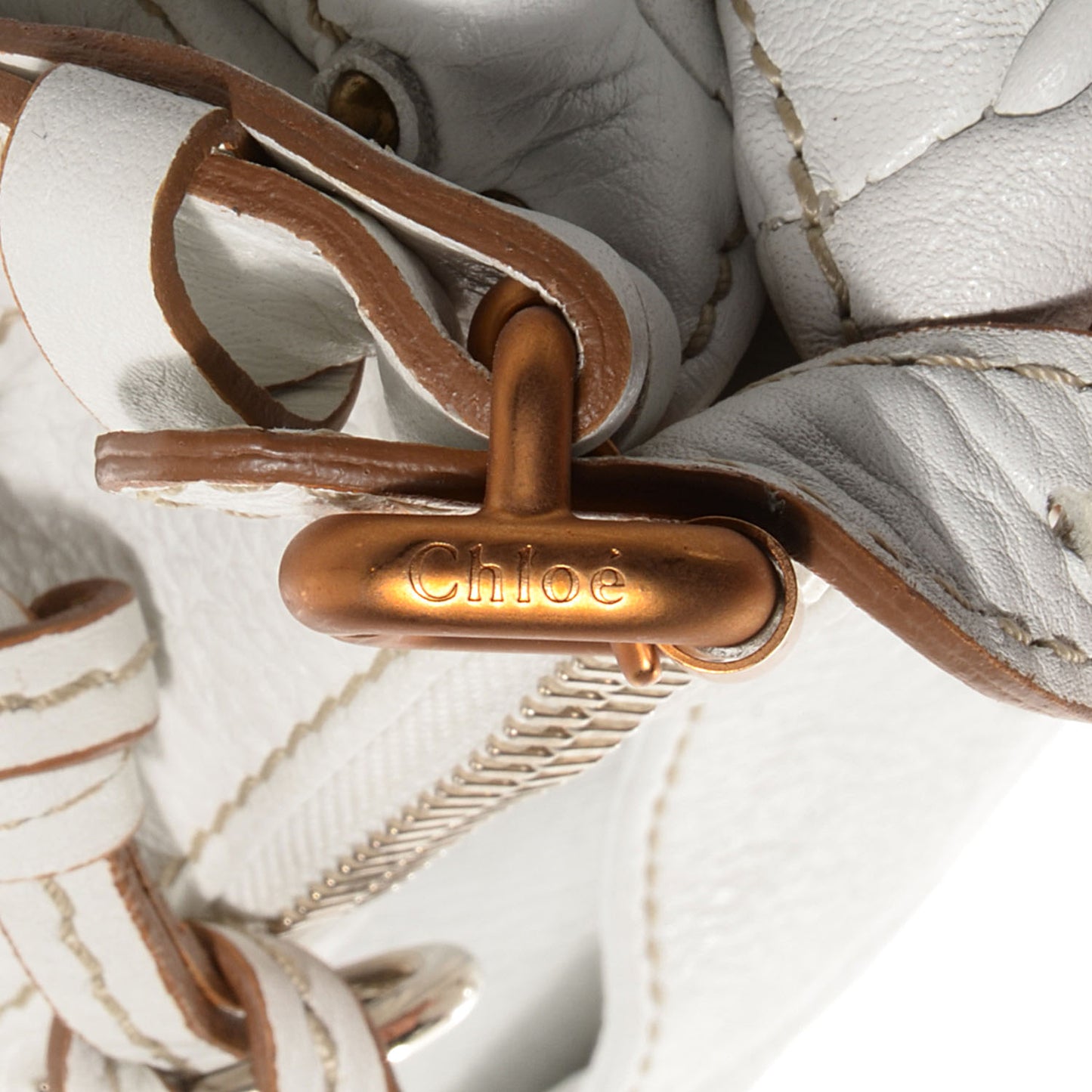 Leather Medium Paddington White