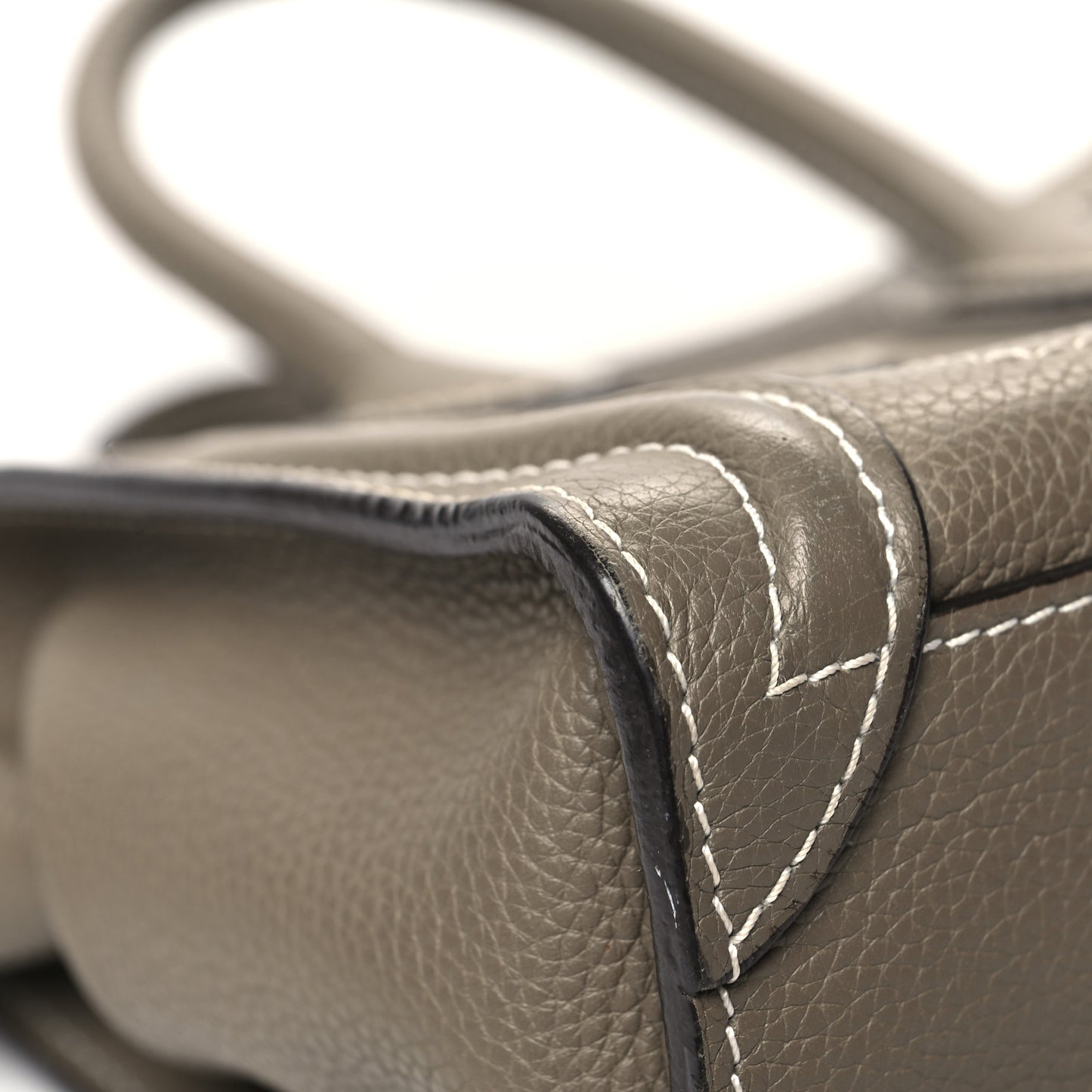 Drummed Calfskin Nano Luggage Souris
