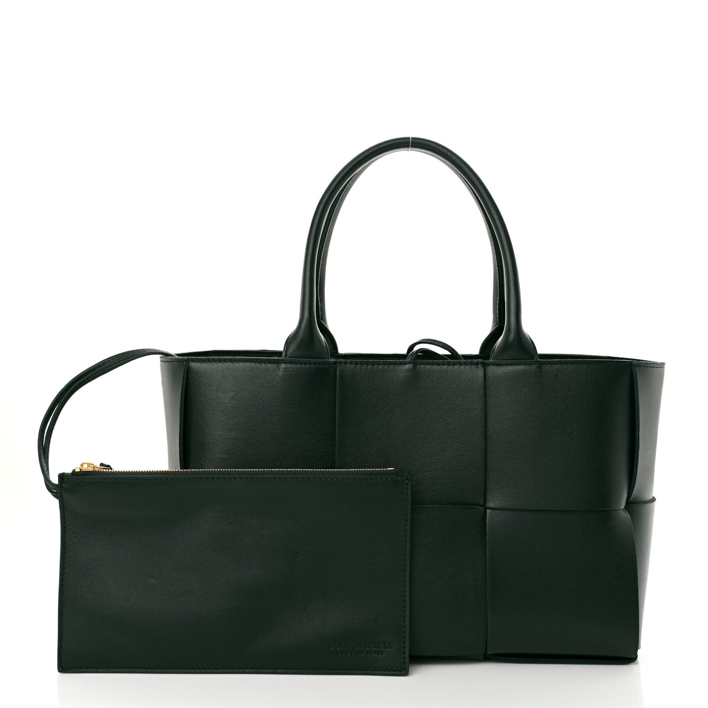 Nappa Maxi Intrecciato Small Arco Tote Inkwell