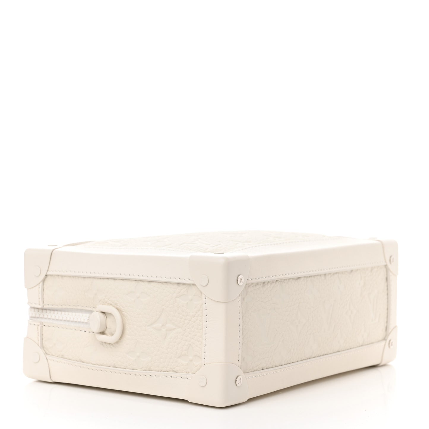 Taurillon Monogram Solar Ray Soft Trunk Powder White