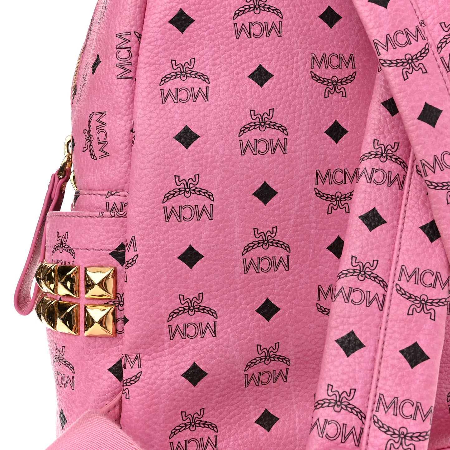 Visetos Medium Side Studs Stark Backpack Pink