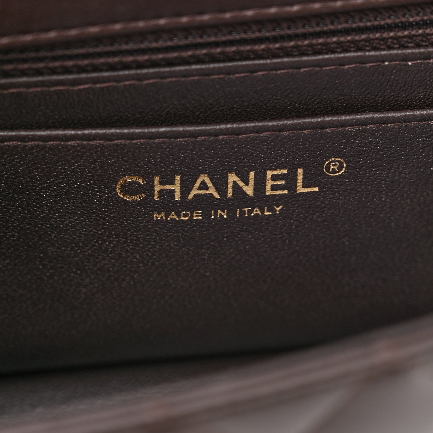 Chanel Lambskin Quilted Mini Rectangular Flap Dark Brown 6 of 11