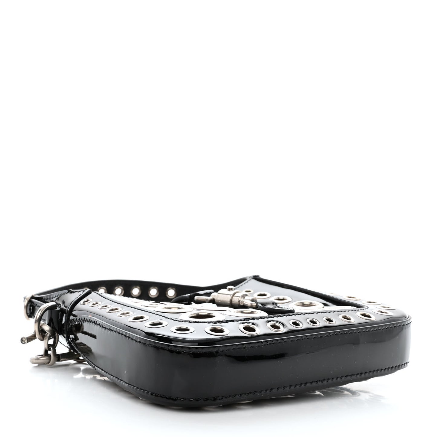 Patent Ha Ha Ha Mini Jackie 1961 Eyelet Hobo Black
