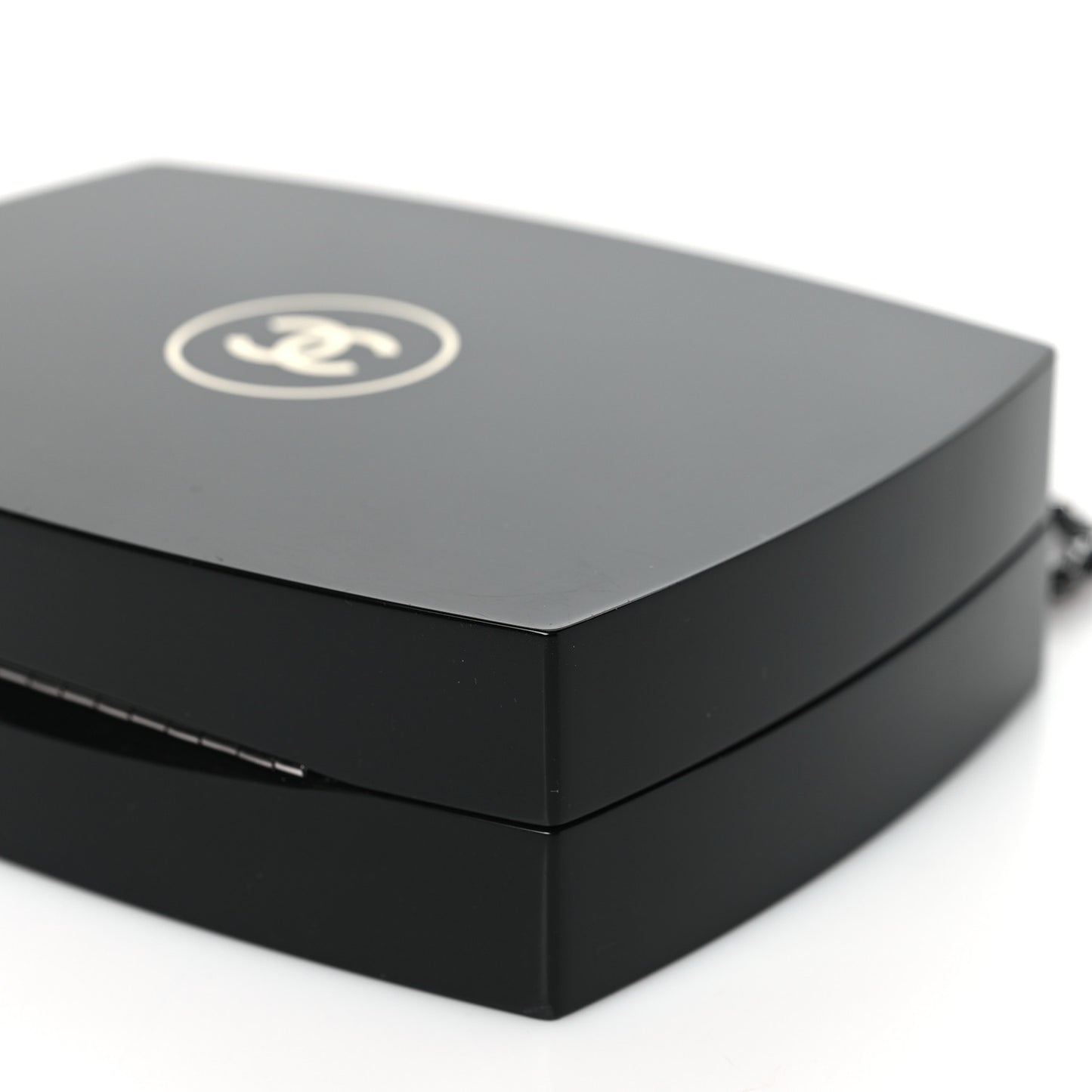 Plexiglass Compact Box Clutch Black