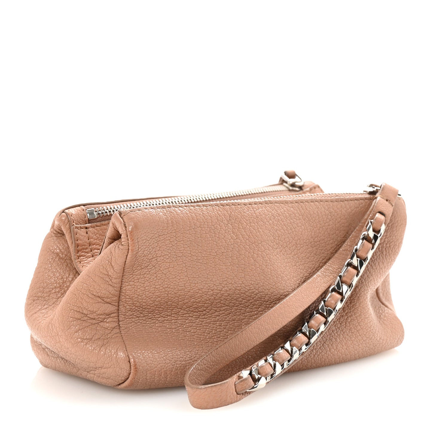 Sugar Goatskin Pandora Wristlet Beige