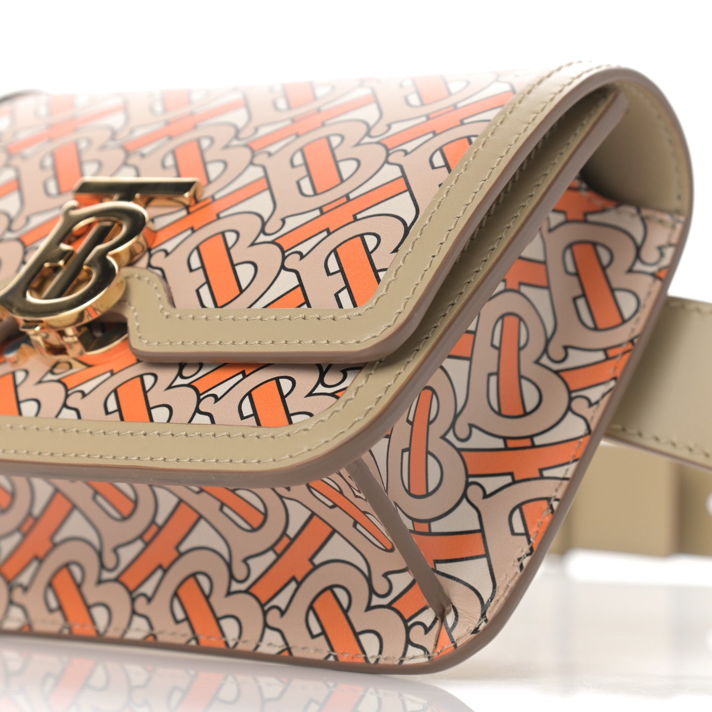 Calfskin Monogram TB Bum Bag Bright Orange