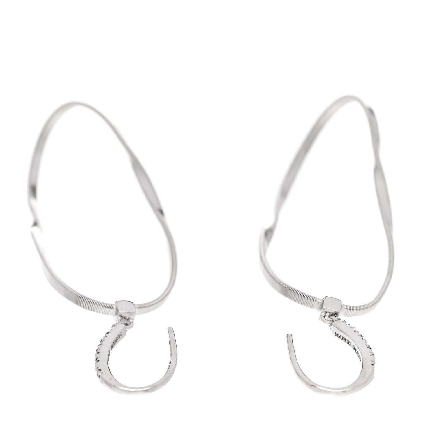 18K White Gold Diamond Marrakech Drop Earrings