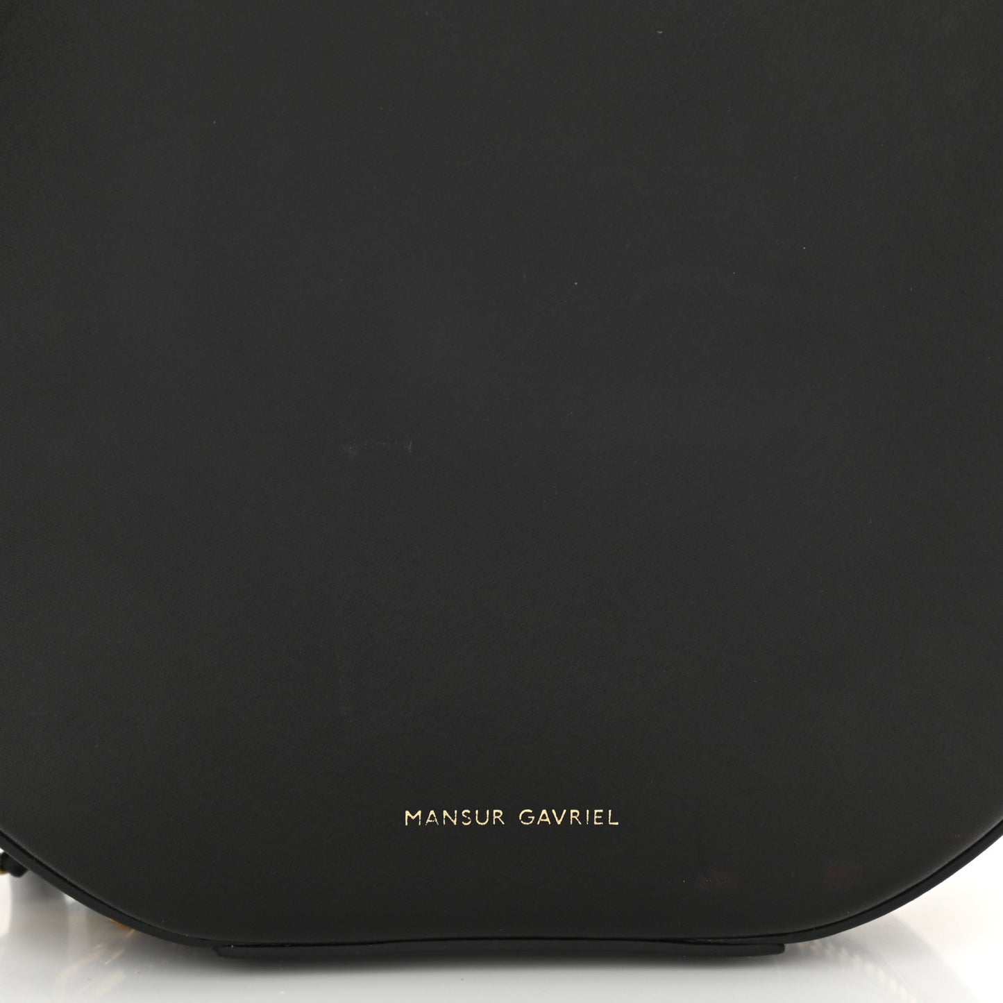 Calfskin Circle Crossbody Bag Black