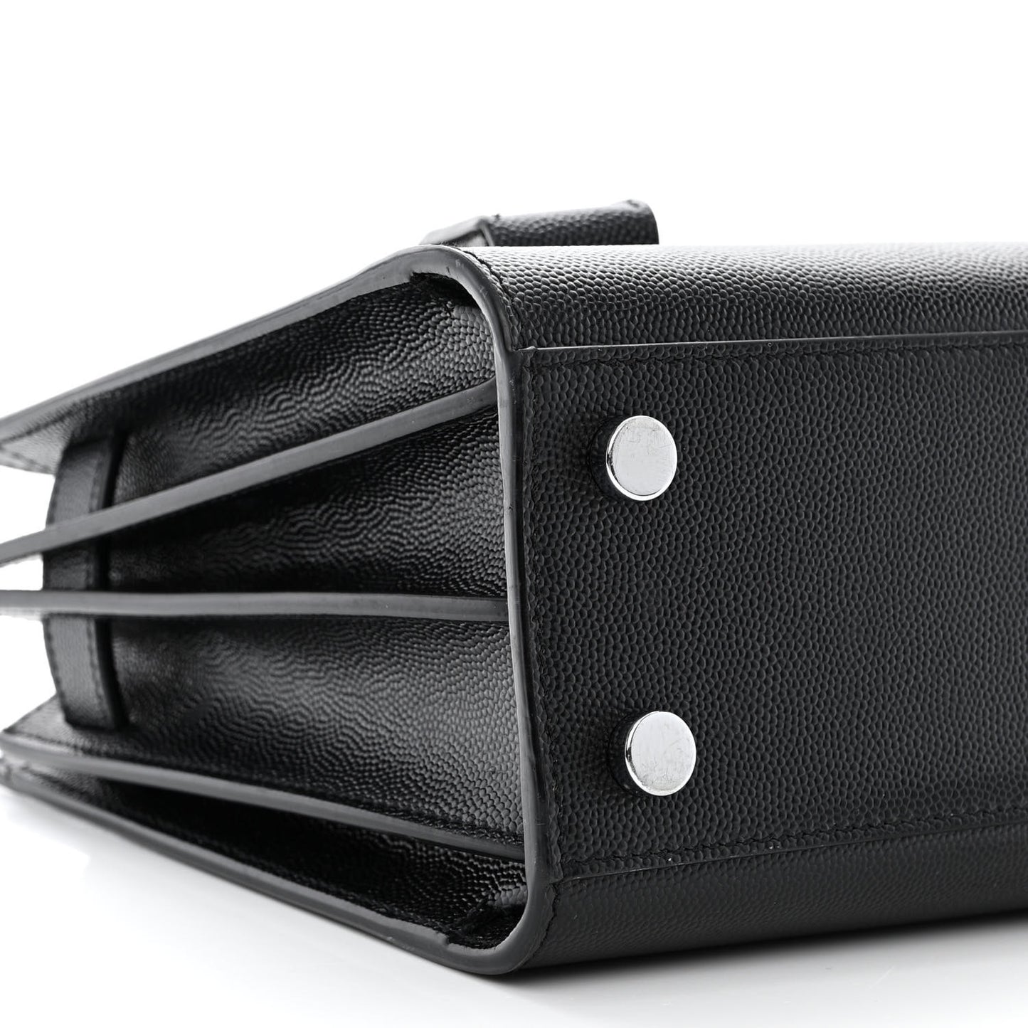 Grained Calfskin Nano Sac De Jour Black