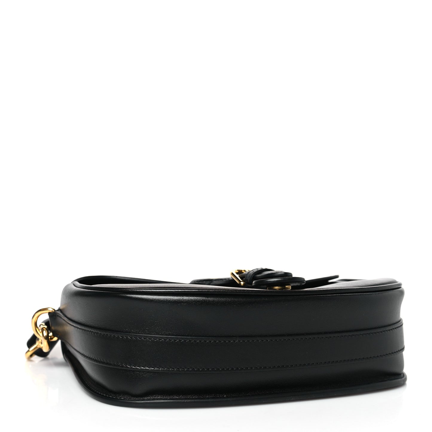 Box Calfskin Medium Bobby Flap Black
