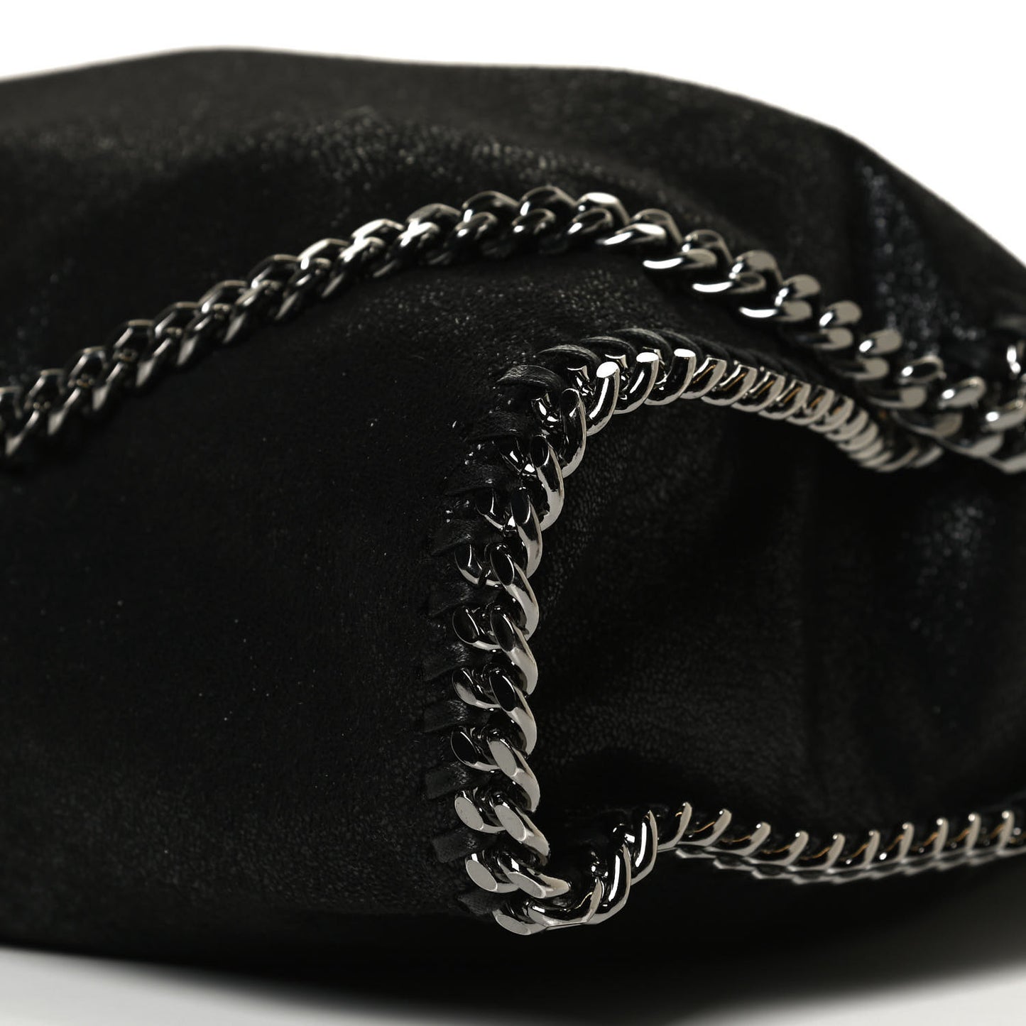Shaggy Deer Falabella Fold Over Tote Black
