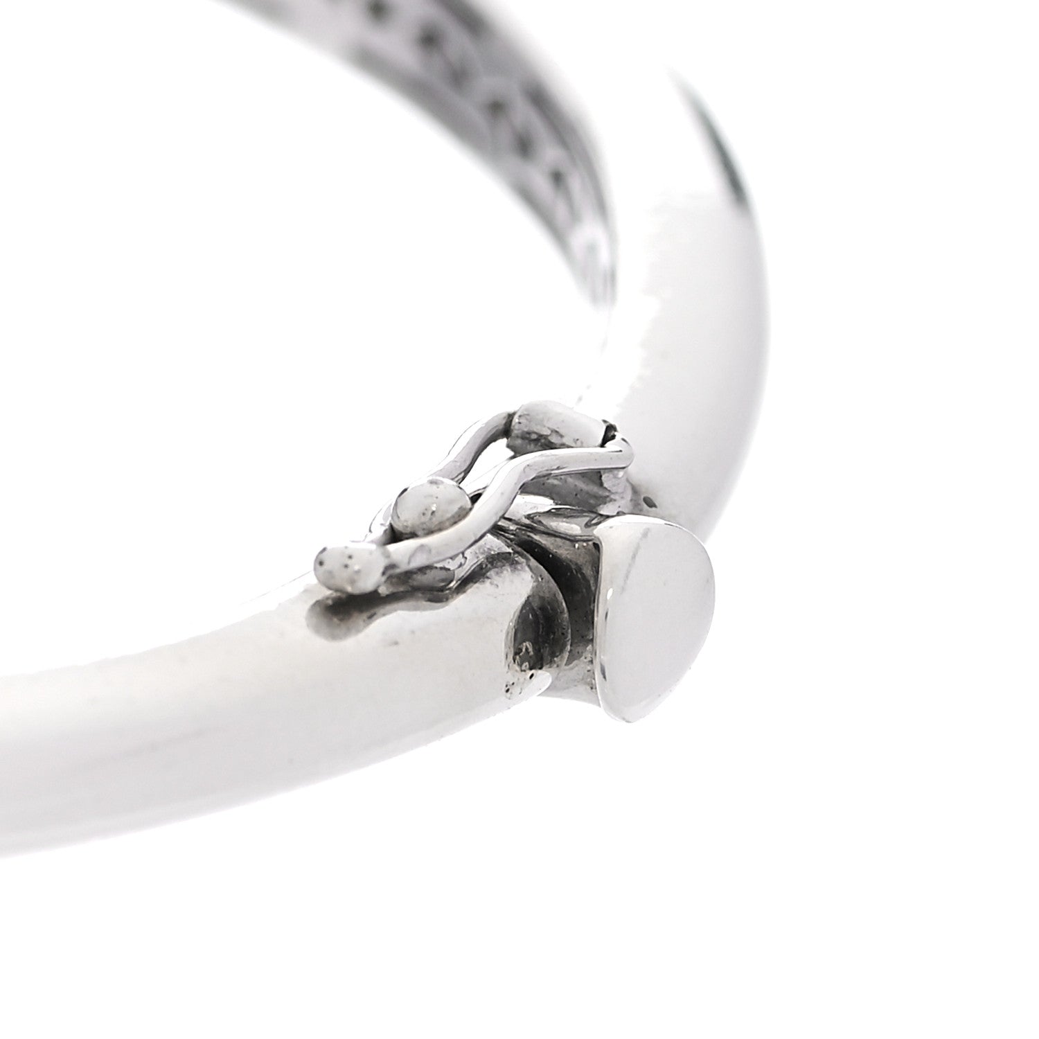 Roberto Coin Sterling Silver Diamond Capri Bangle Bracelet 4 of 5