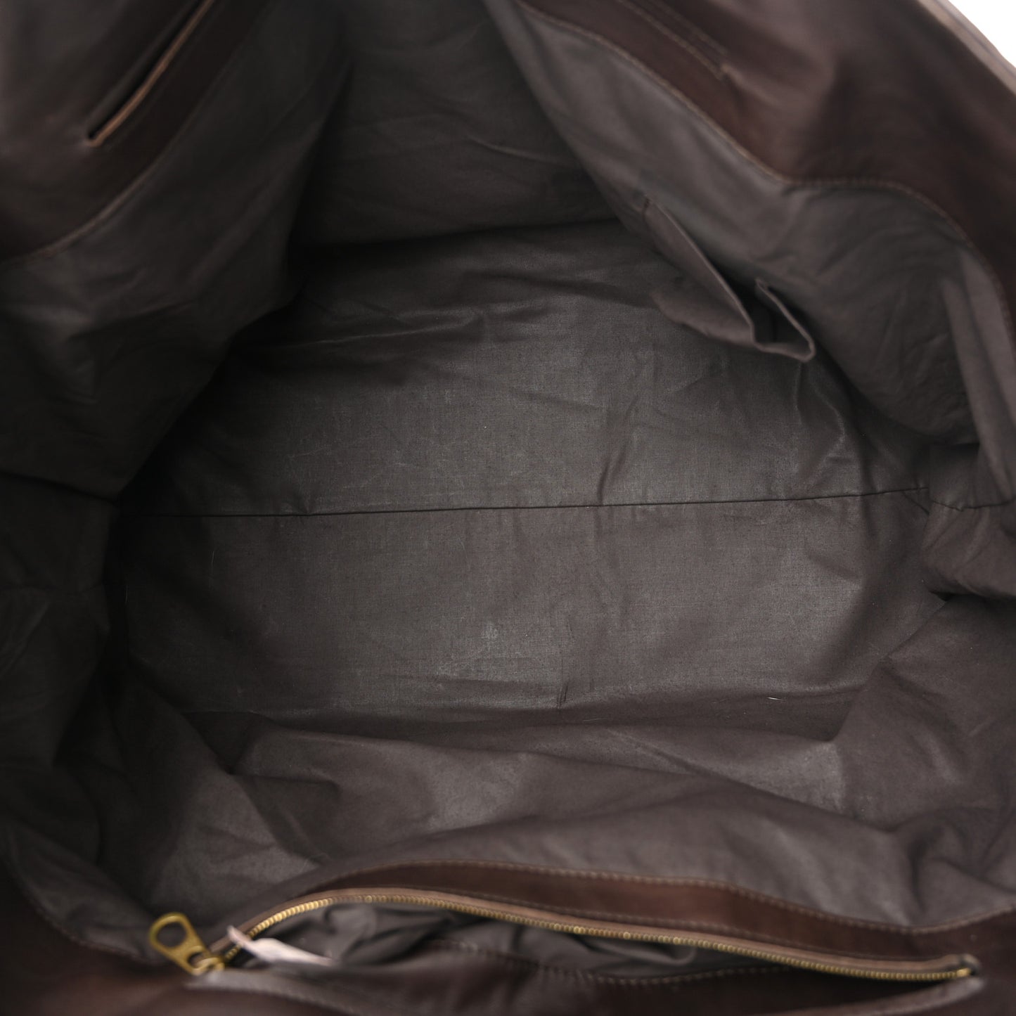 Intrecciato Light Calf Shopper Tote Ebano