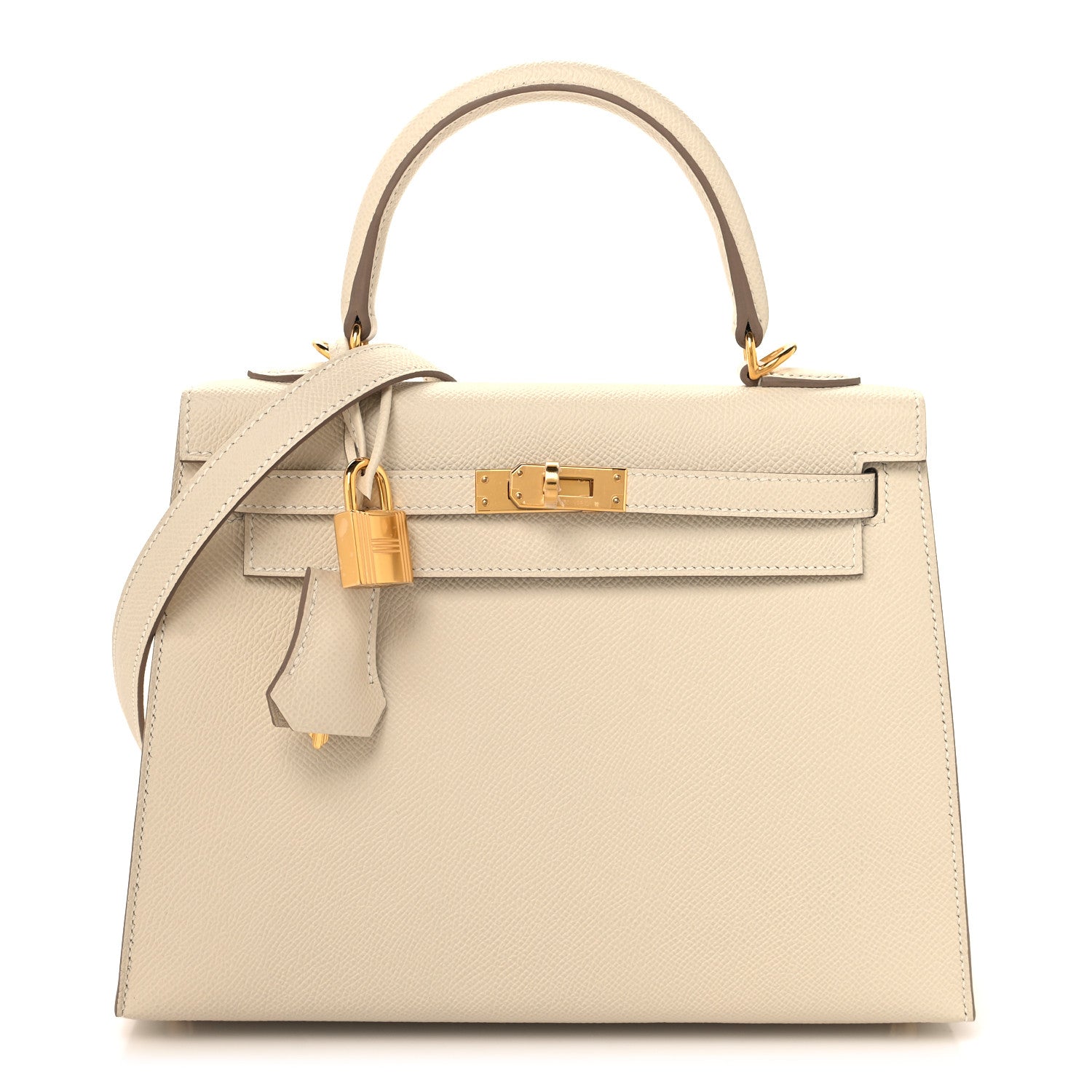 Hermes Epsom Kelly Sellier 25 Craie 1 of 11