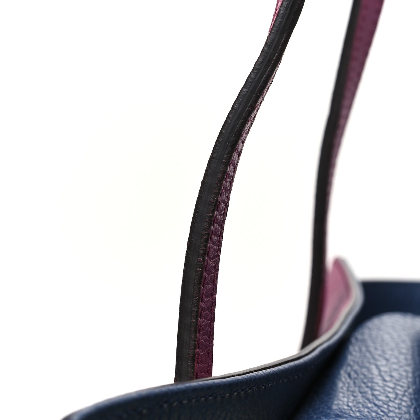 Dollar Calfskin Small Swing Tote Peonia Flower Washed Blue