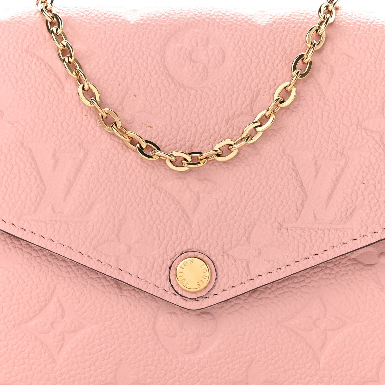 Louis Vuitton Empreinte Pochette Felicie Chain Wallet Rose Poudre 9 of 12