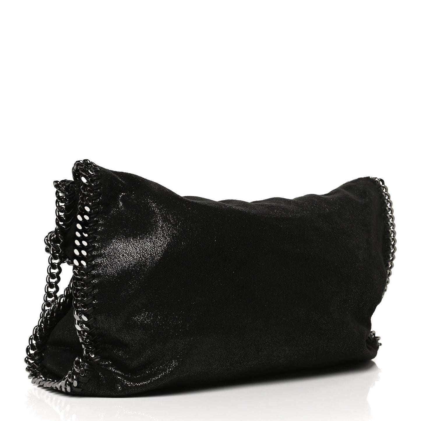 Shaggy Deer Falabella Fold Over Tote Black