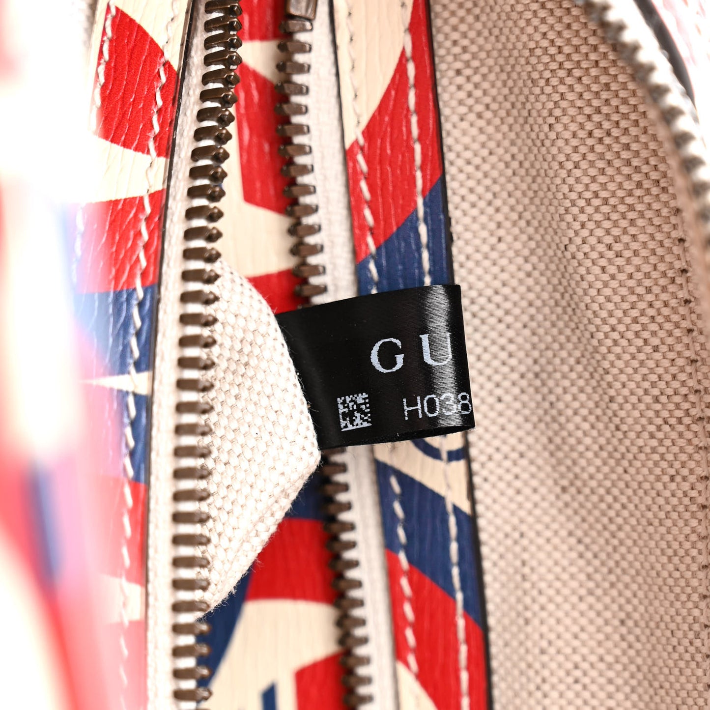 X ADIDAS Shangai Calfskin Web Trefoil Interlocking G Mini Duffle Bag Red White Blue