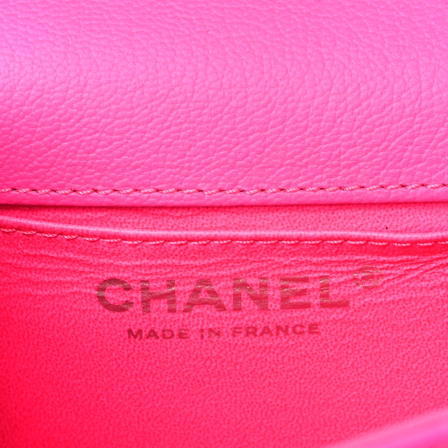Goatskin Quilted 2.55 Reissue Flap Belt Bag Fluorescent Pink