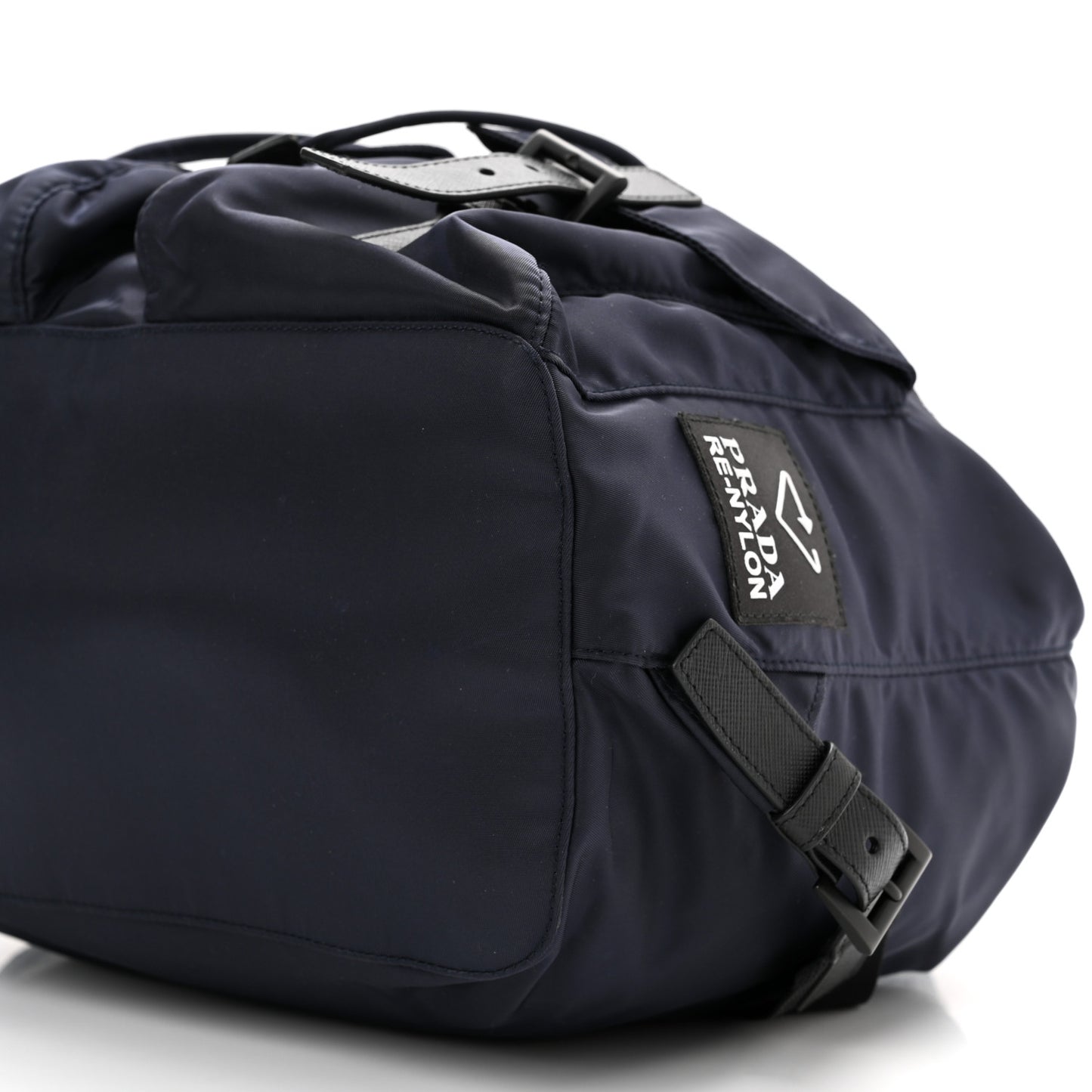Re-Nylon Saffiano Medium Backpack Bleuette