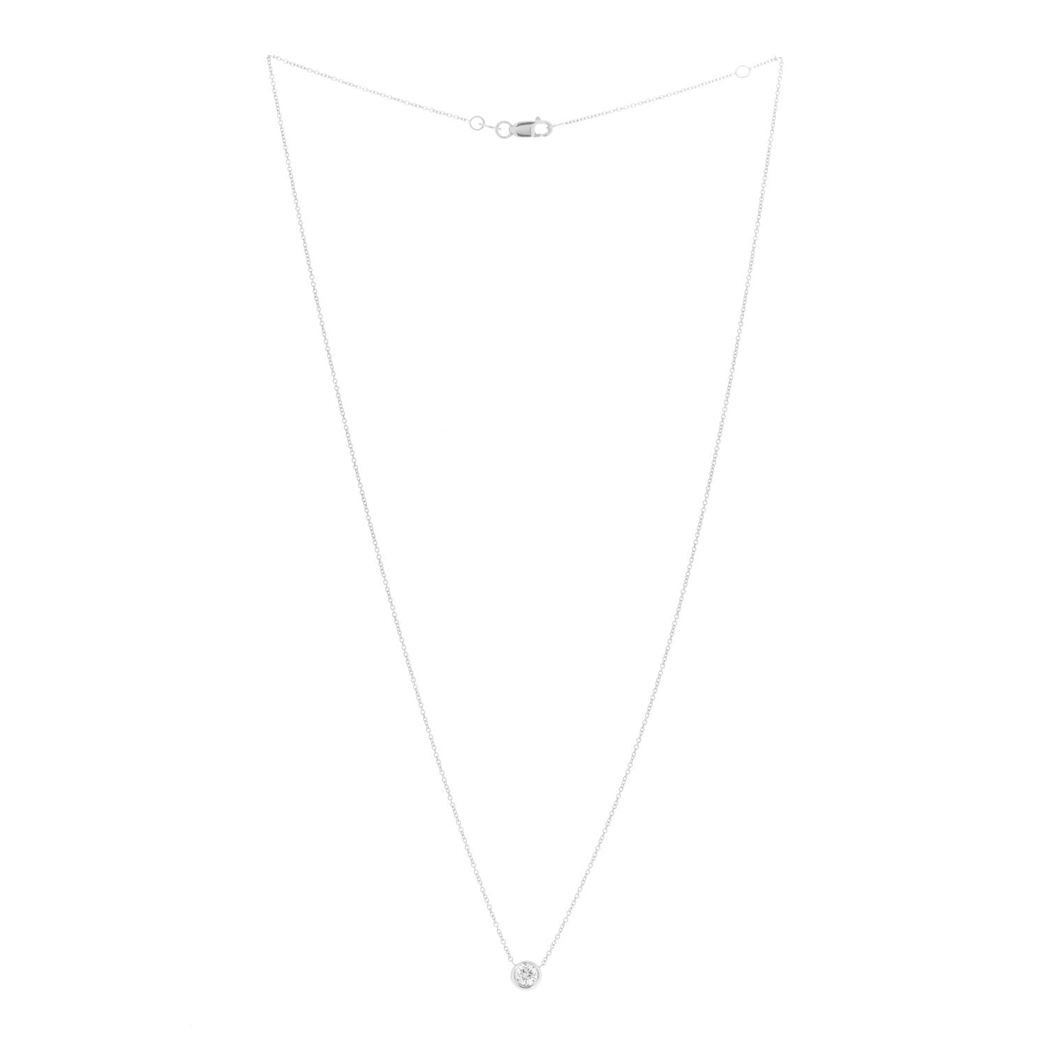Roberto Coin 18K White Gold Diamond .23ct Diamonds by the Inch Pendant Necklace 3 of 7