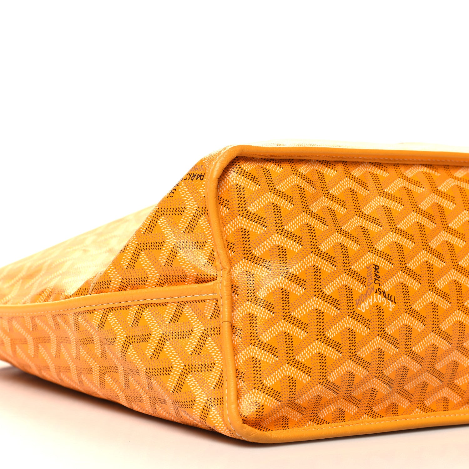 Goyard Goyardine Embroidered Cactus Reversible Anjou PM Yellow 9 of 18