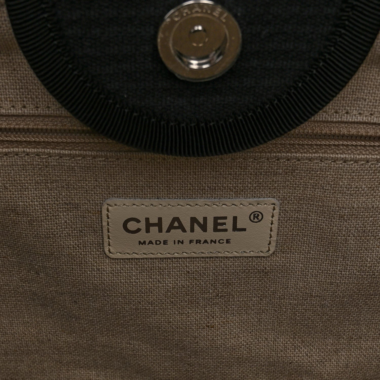 Chanel Mixed Fibers Medium Deauville Tote Black 7 of 10