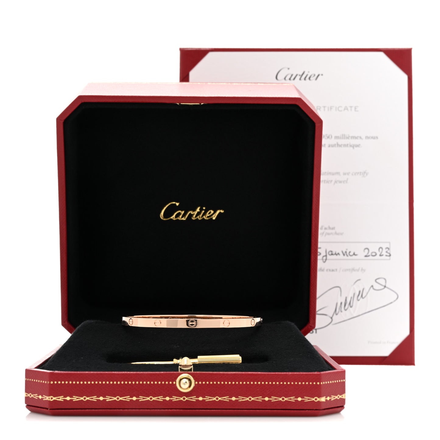 18K Pink Gold Small LOVE Bracelet 16