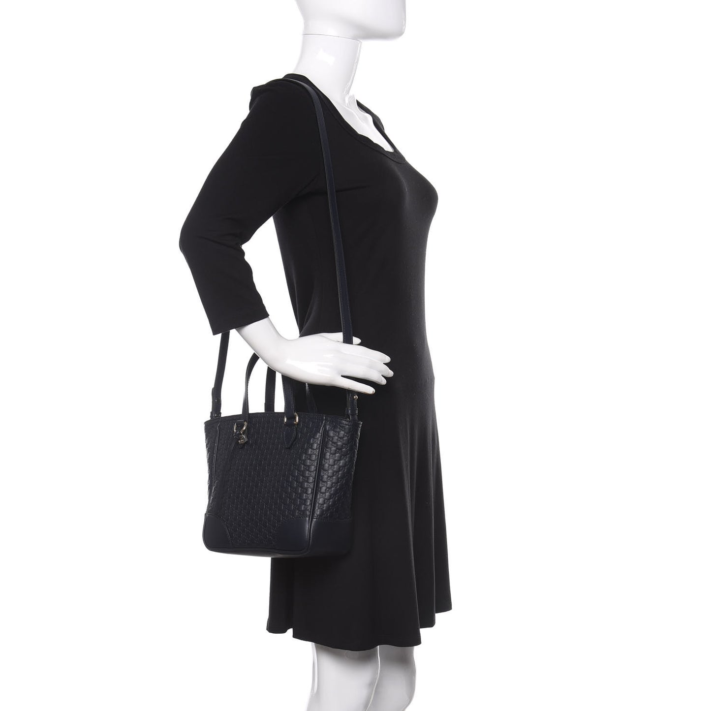 Microguccissima Small Bree Tote Navy