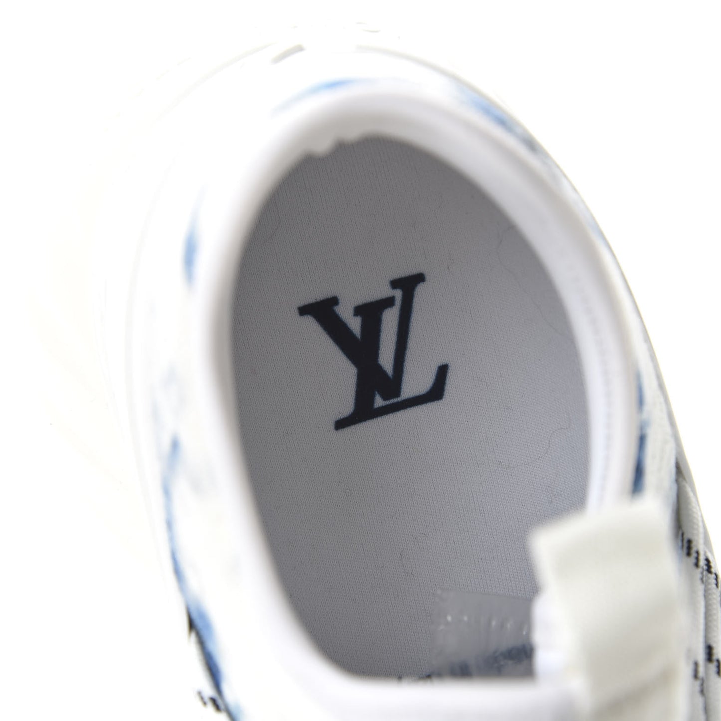 Denim Rubber Monogram Fastlane Low Sneakers 8 Marine