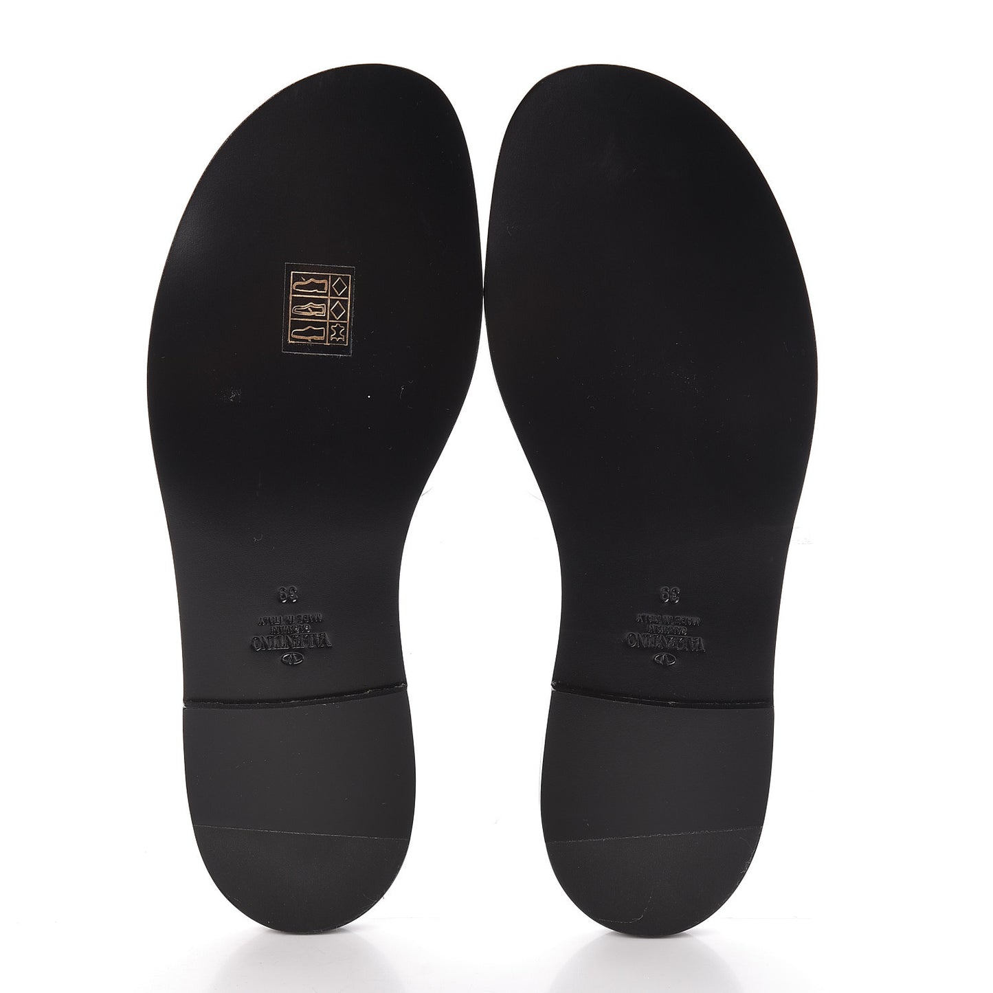 PVC Transparent Vlogo Flat Slide Sandals 39 Black