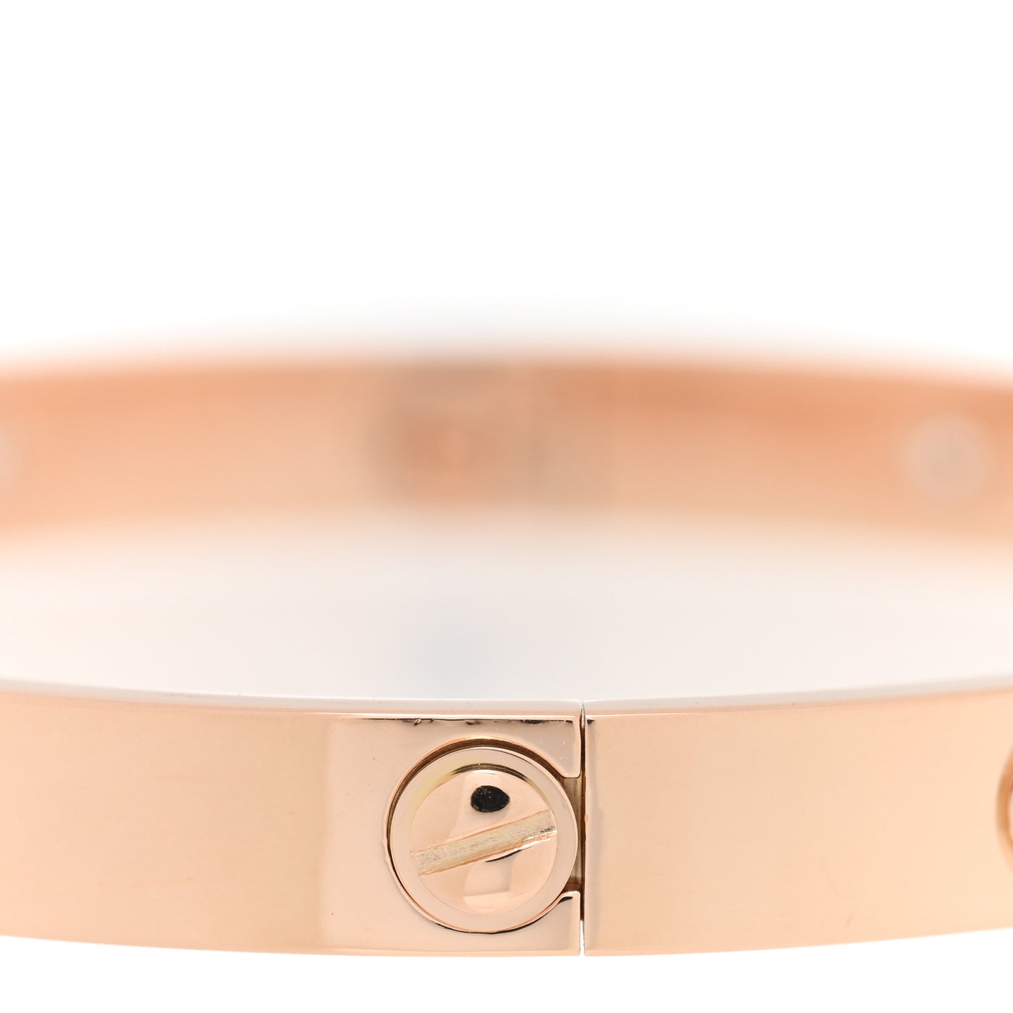 18K Pink Gold 10 Diamond LOVE Bracelet 17