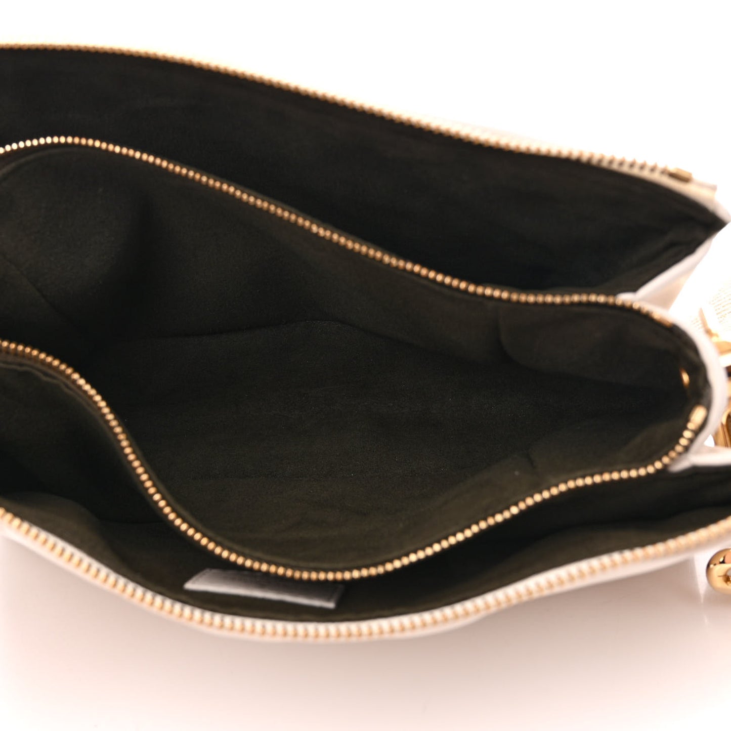 Lambskin Embossed Monogram Coussin PM Beige Cream