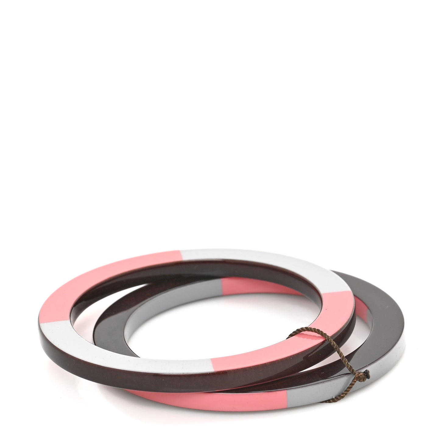 Lacquered Wood Bangle Set 65