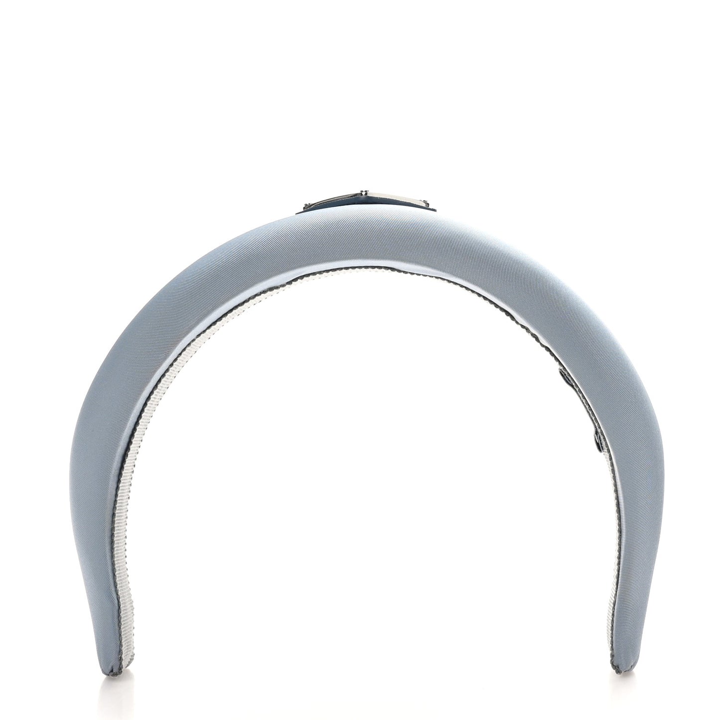Re-Nylon Triangle Logo Headband Fiordaliso