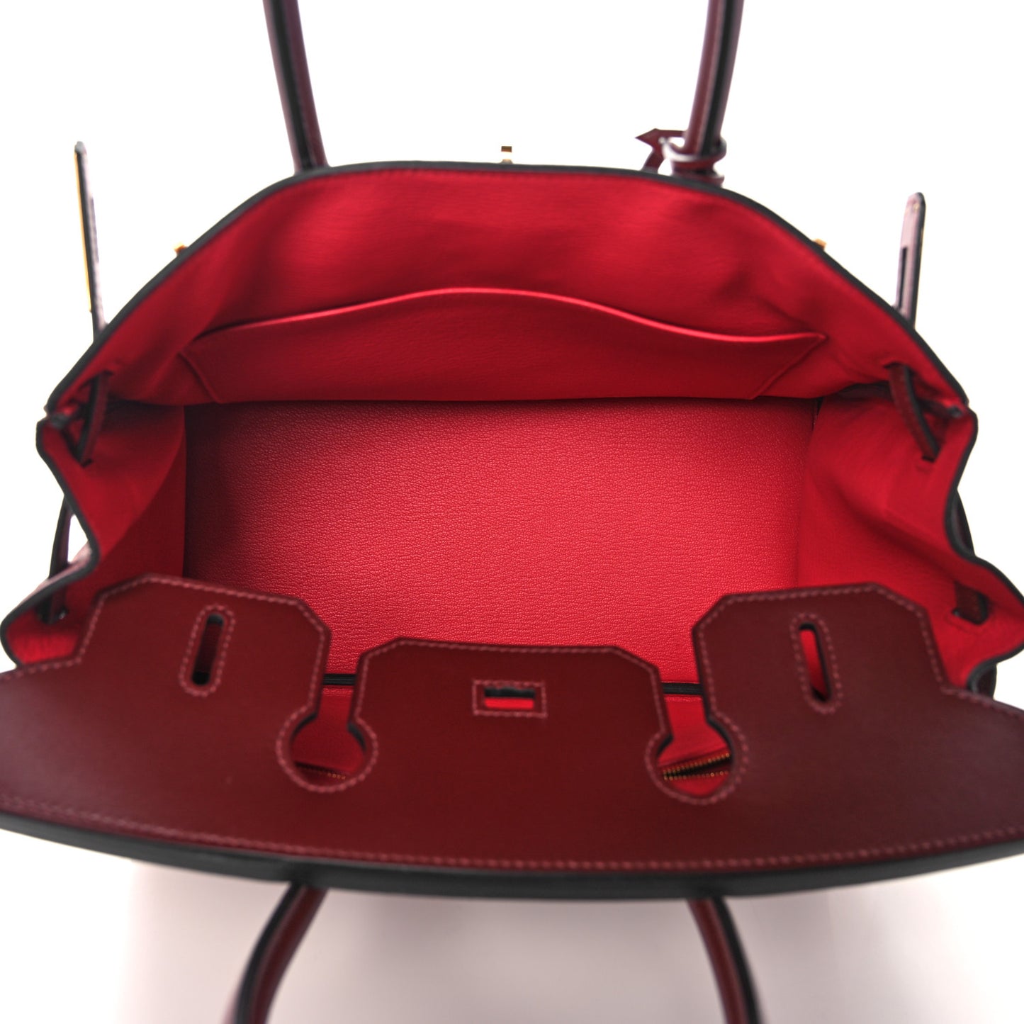 Taurillon Clemence Sombrero Birkin 30 Rouge H