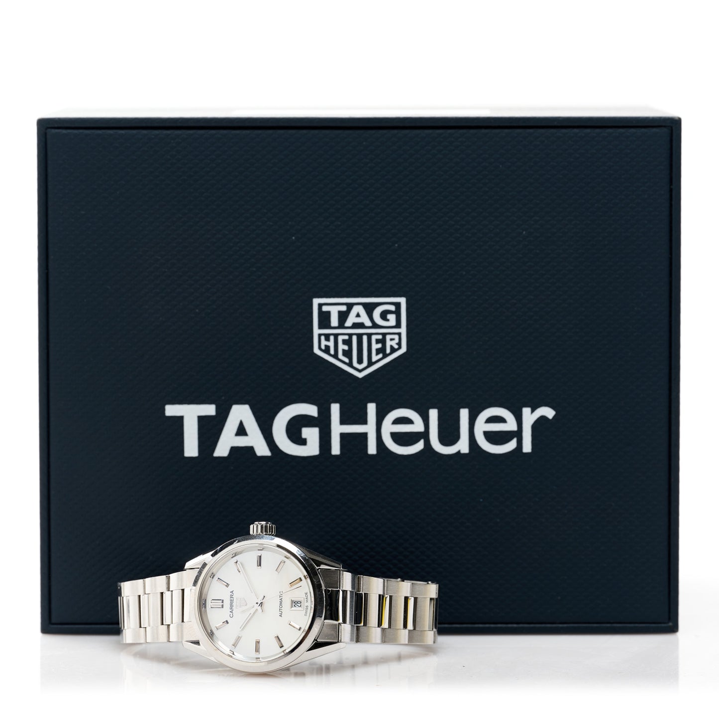Stainless Steel Mother of Pearl 29mm Carrera Lady Automatic Watch WBN2410