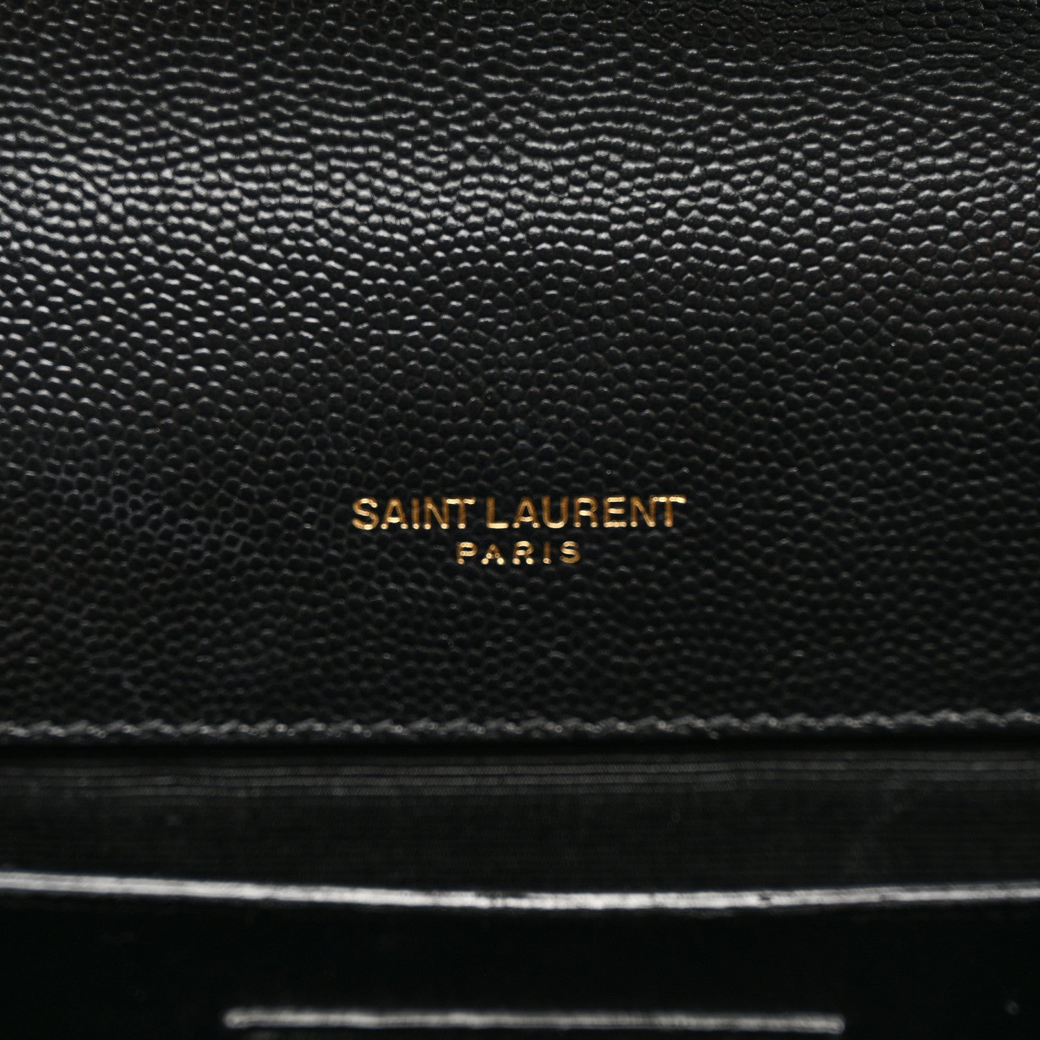 Saint Laurent Grain De Poudre Matelasse Chevron Medium Monogram Satchel Black 6 of 13