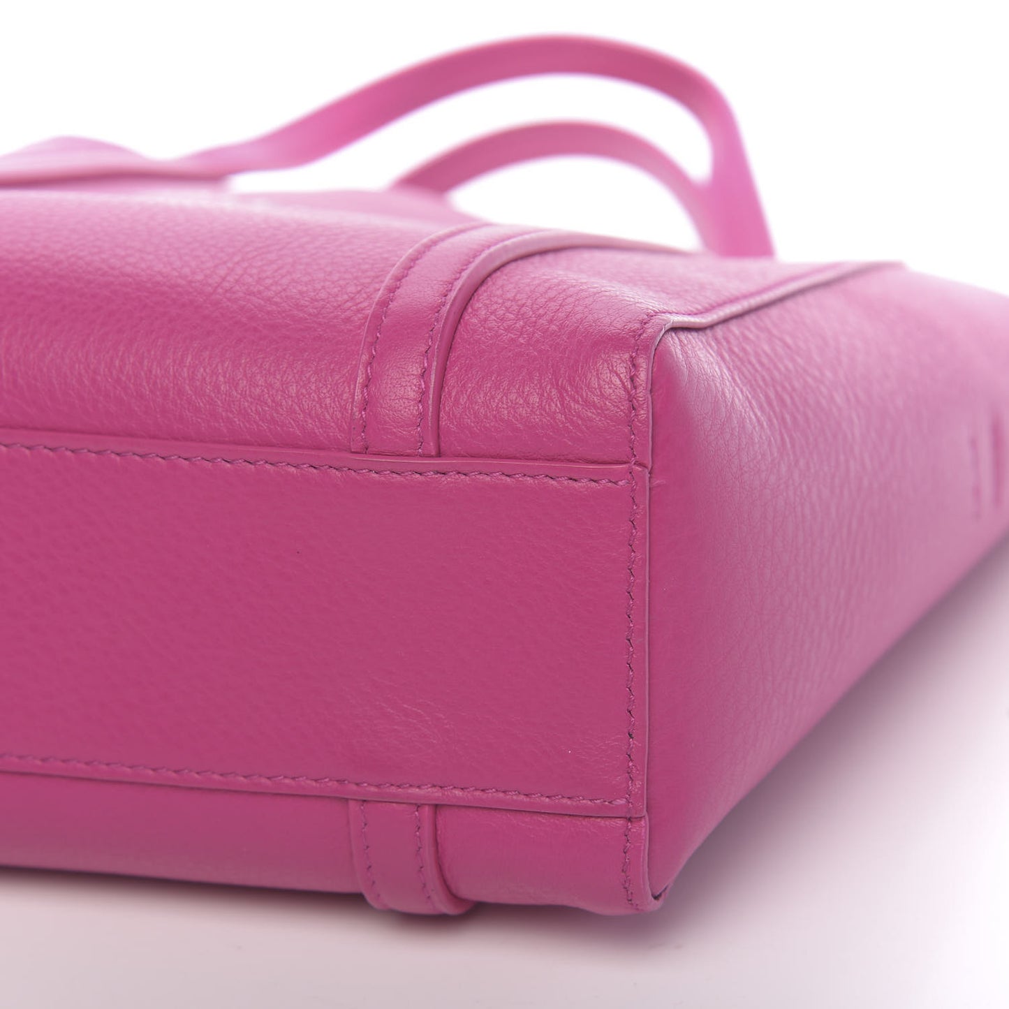 Calfskin XXS Everyday Tote Rose Magenta Black
