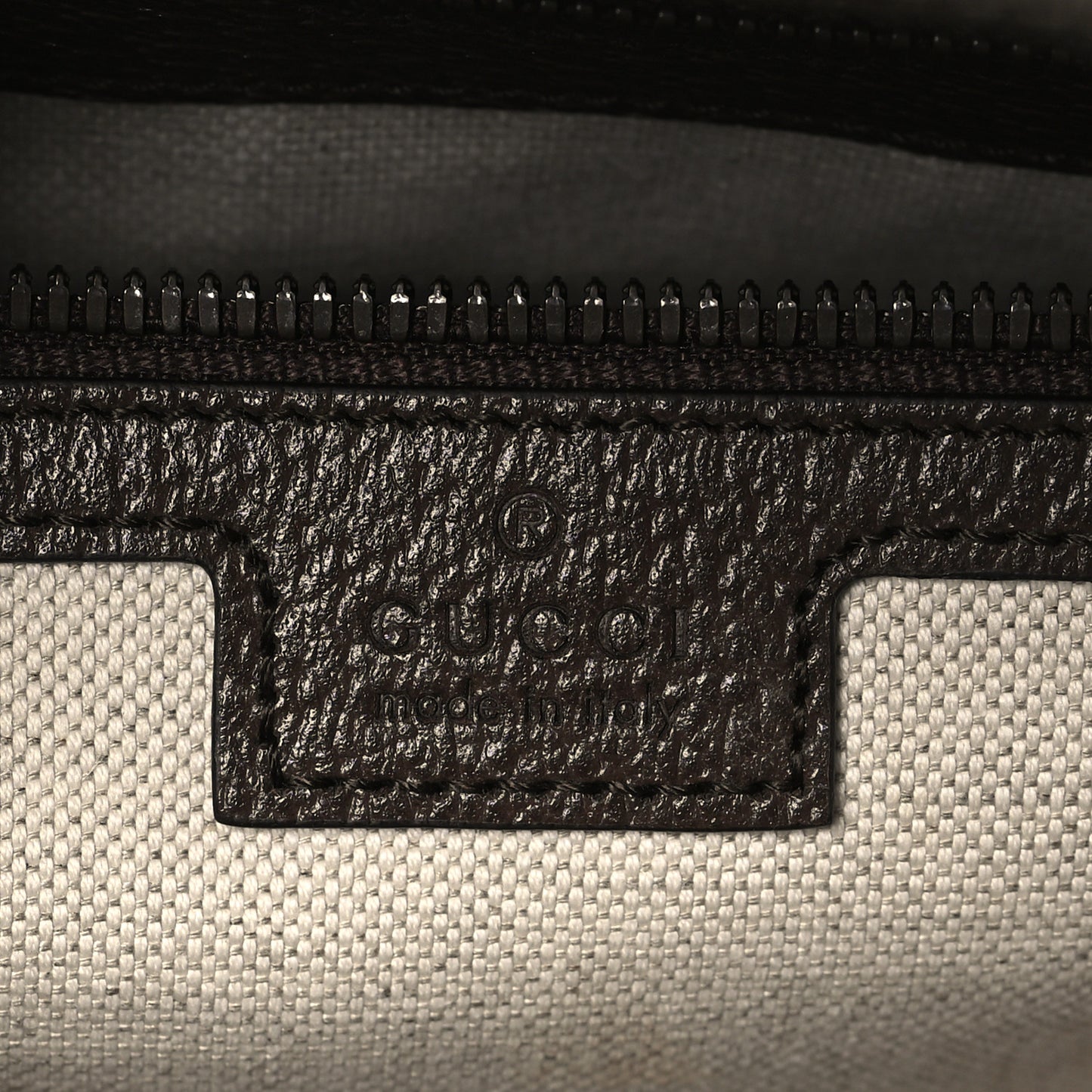 GG Supreme Monogram Textured Dollar Calfskin Web Medium Ophidia Top Handle Duffle Bag Beige Ebony New Acero