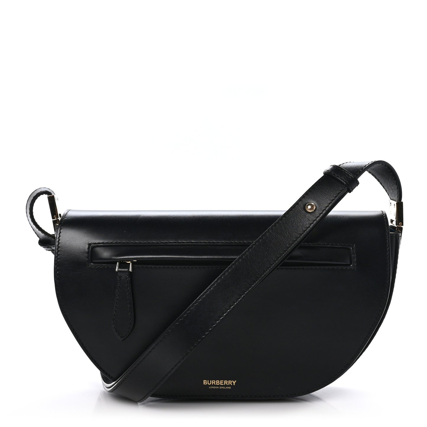 Calfskin Small Olympia Shoulder Bag Black