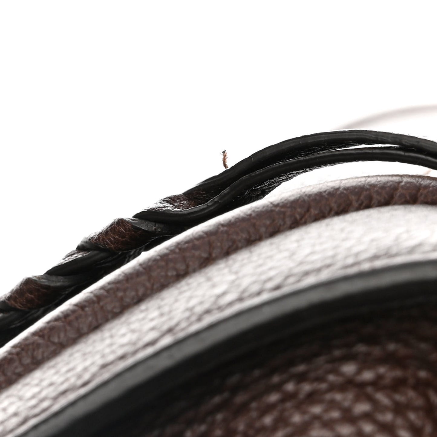 Shiny Grained Calfskin Medium Phantom Luggage Brown