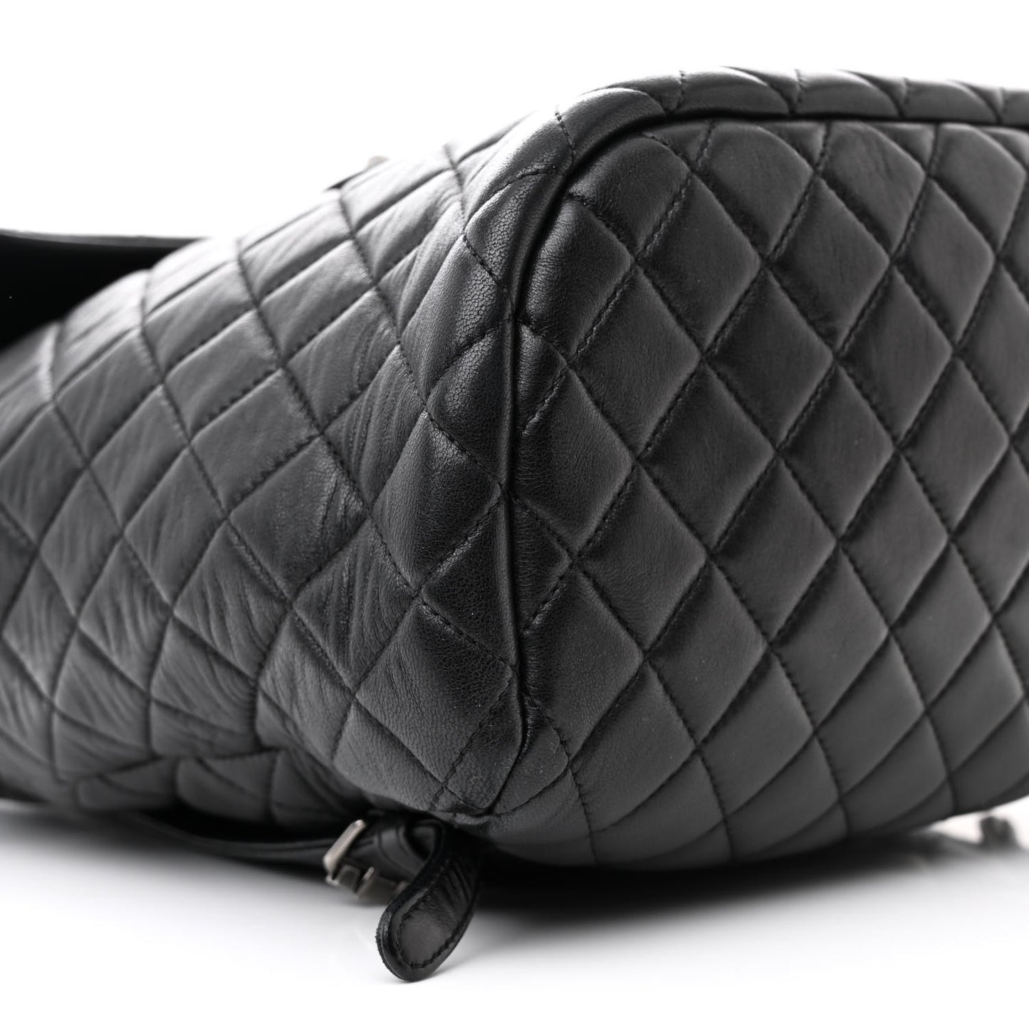 Lambskin Quilted Large Urban Spirit Backpack Black