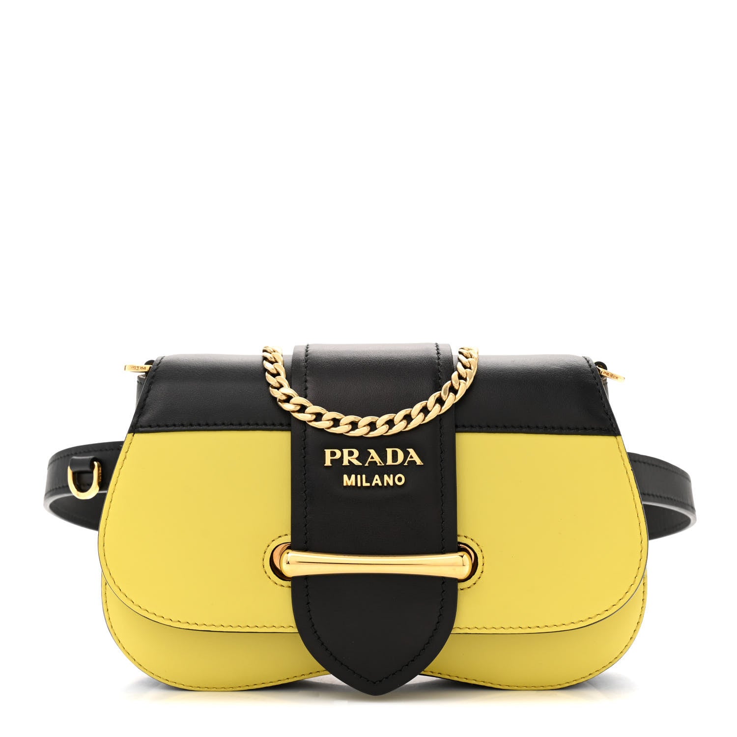 Prada City Calfskin Sidonie Belt Bag Marea Green 1 of 13