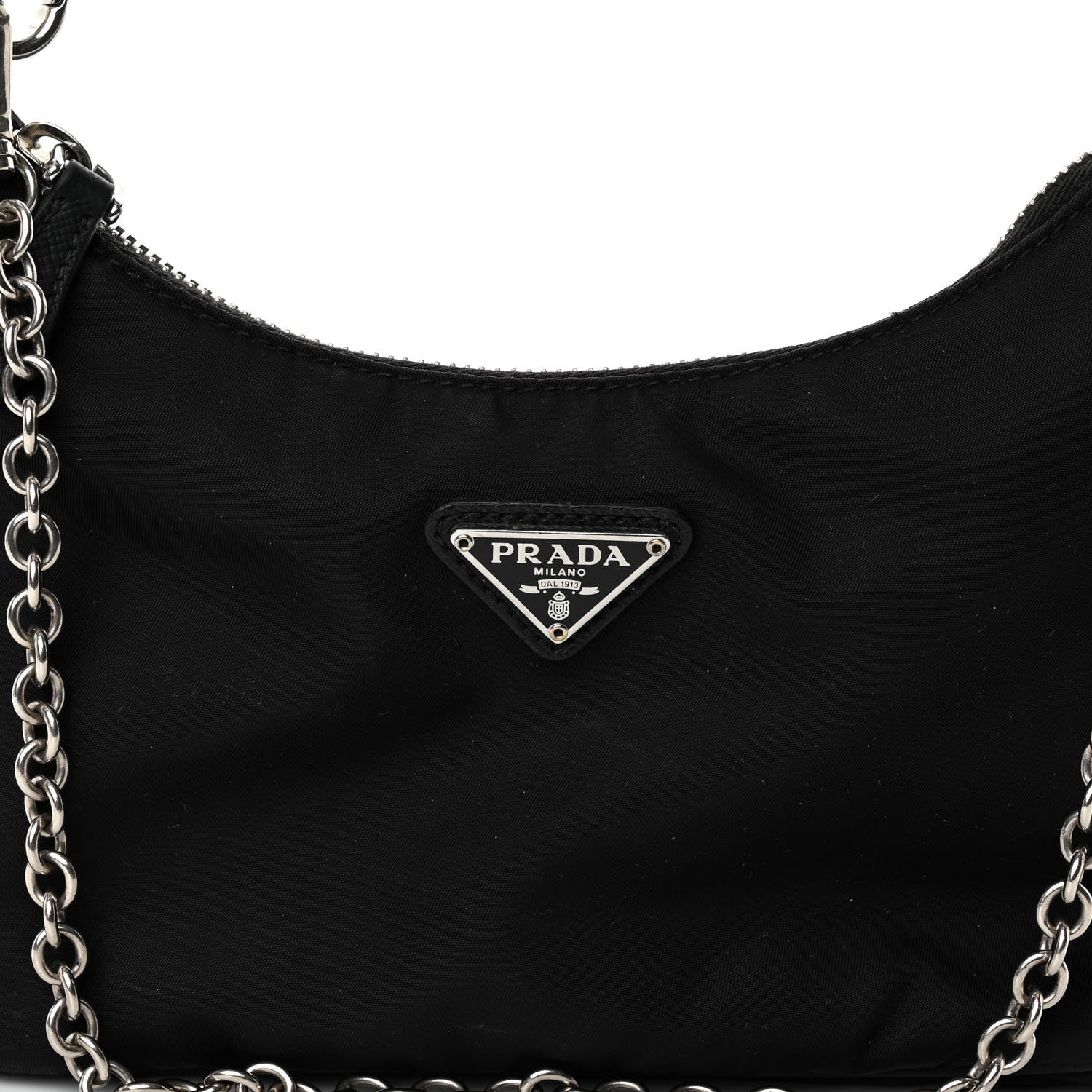 Prada Nylon Re-Edition 2005 Shoulder Bag Black 7 of 10