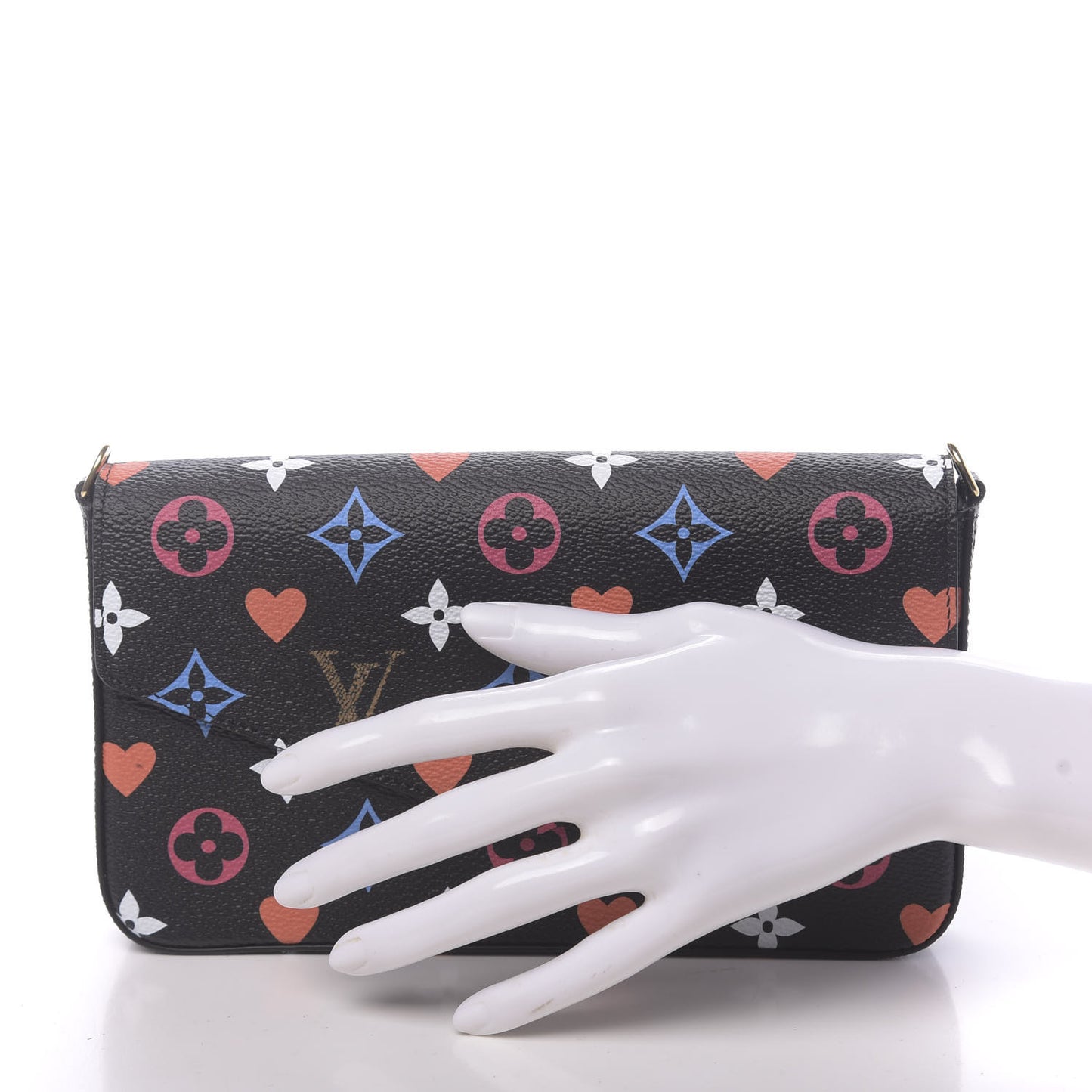 Game On Felicie Chain Wallet Black