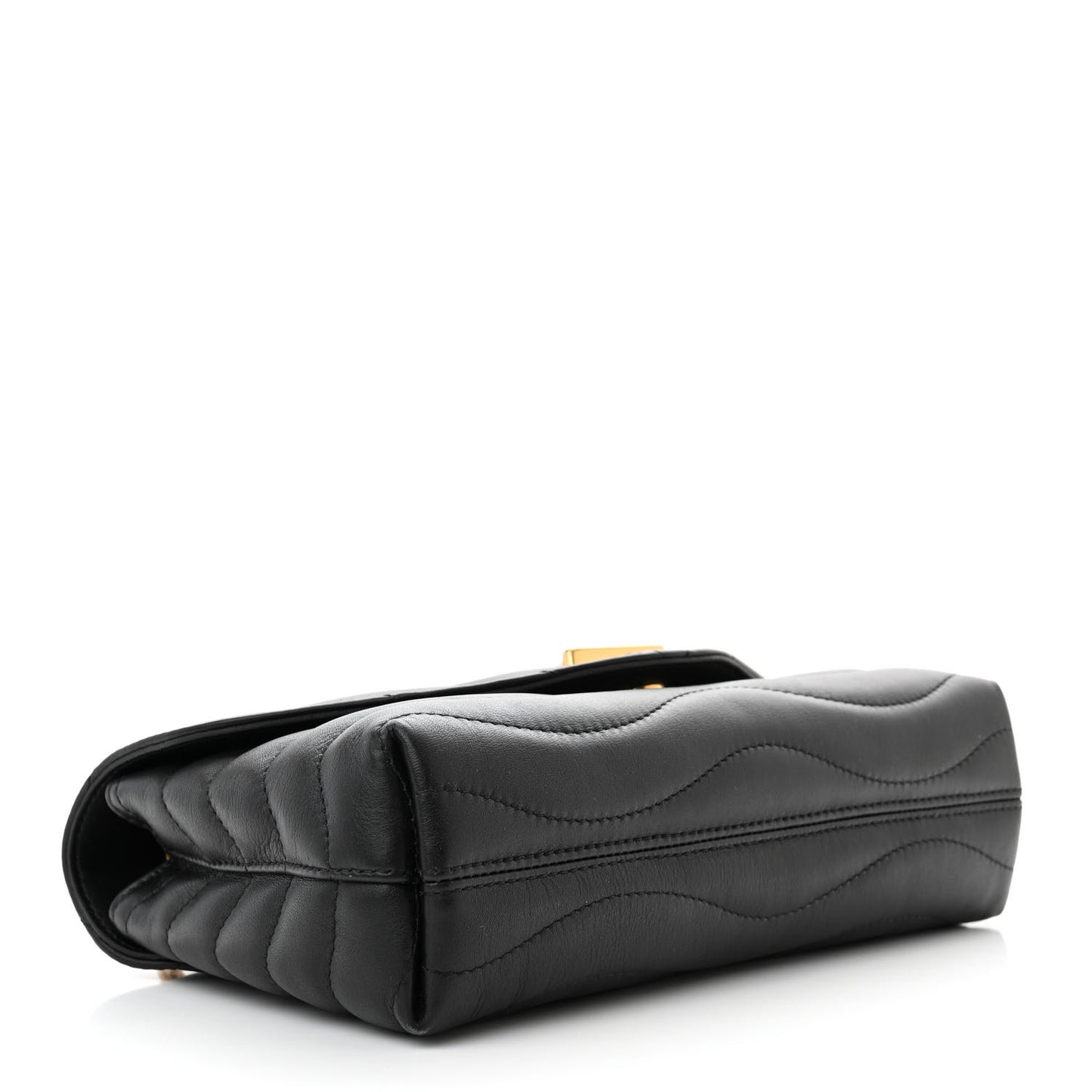 Calfskin LV New Wave Chain Bag Black