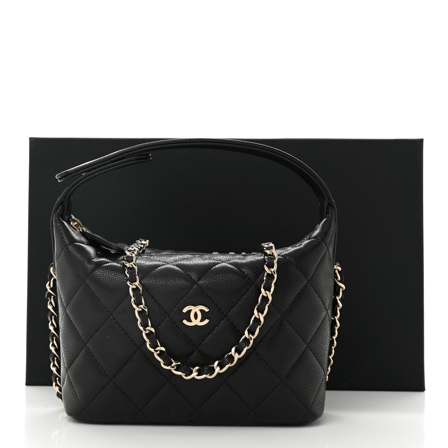 Chanel Caviar Quilted Hobo Black 11 of 11