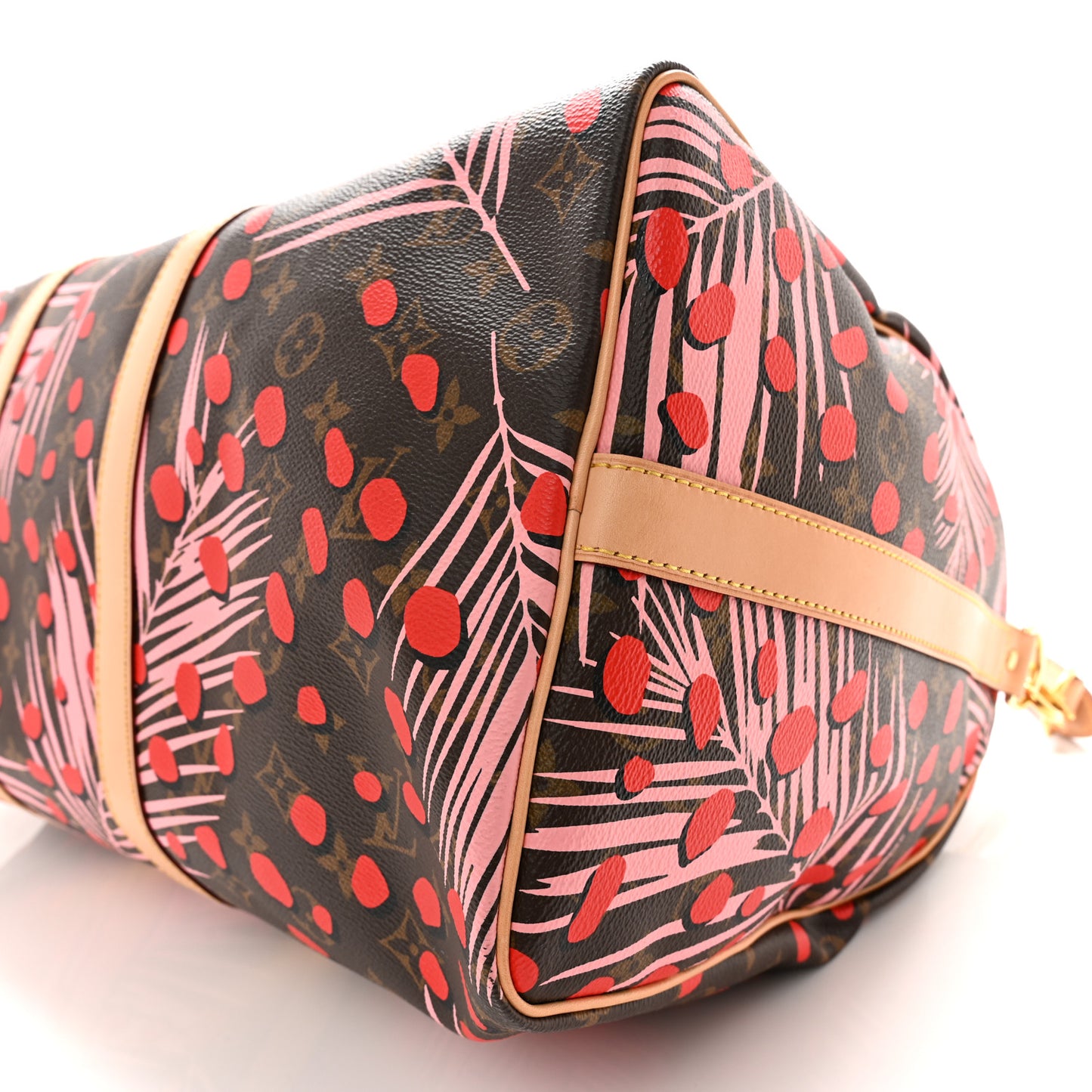 Monogram Jungle Dots Keepall Bandouliere 50 Sugar Pink Poppy