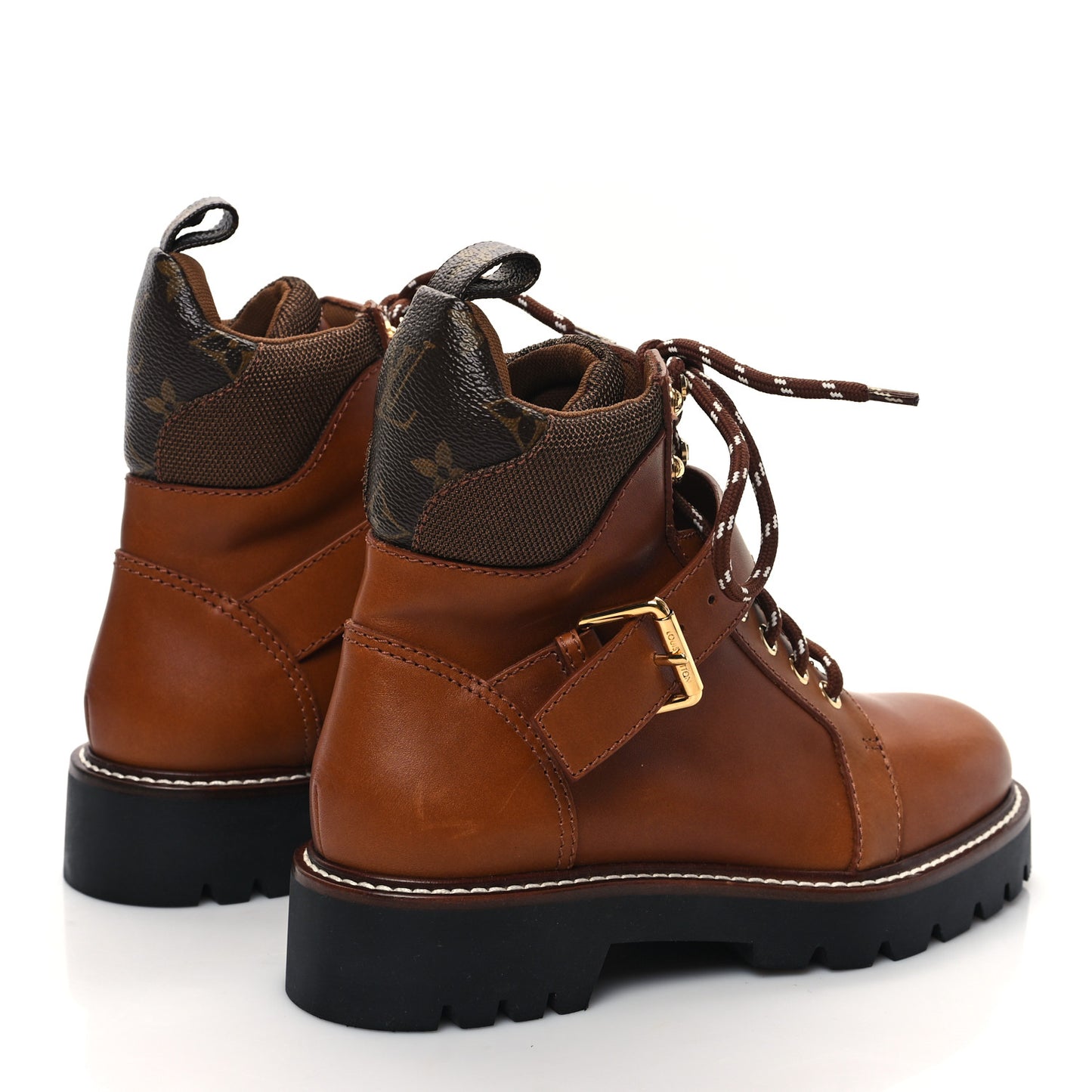 Calfskin Territory Ranger Combat Boots 36.5 Cognac